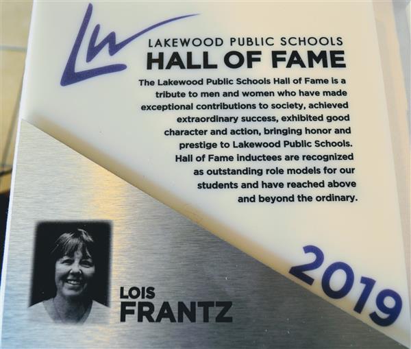 Lois Frantz Plaque
